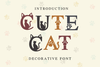 Cute Cat Fonts for Fun & Creative Projects