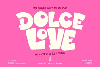 Dolce Love: a Modern Handwriting Font for Designers