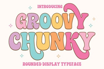 Chunky Groovy Fonts for Creative Design Projects